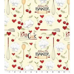 Springs Creative Bless the Baker Precut Sewing Fabric Craft 44 x 36-in Cotton